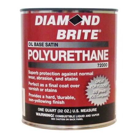 Diamond Brite Interior Paint, Satin, 32 oz 72000-4